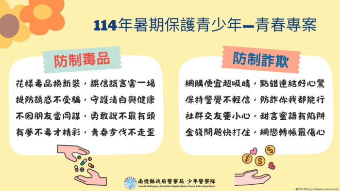 防制毒品及防制詐欺圖片